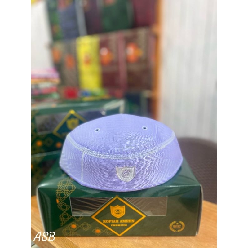 Kopiah Malaysia A5 Ameen, Kopiah ORIGINAL TEBAL ,Kopiah Putih,Peci Malaysia A5,Peci , Songkok , Kopi