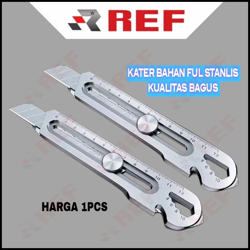 

Cutter Stainless Steel Pisau Cutter Potong Multifungsi 18 MM Cutter Tahan Karat / Isi Cutter
