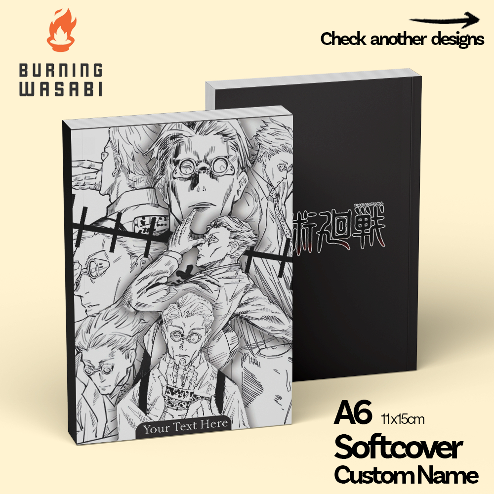 

Buku Saku Pocket Notebook Nanami Kento Jujutsu Kaisen Softcover Custom Nama Anime Diary A6 Polos