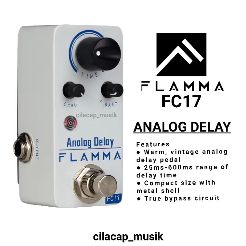 FLAMMA FC17 EFEK DELAY EFEK GITAR ANALOG DELAY