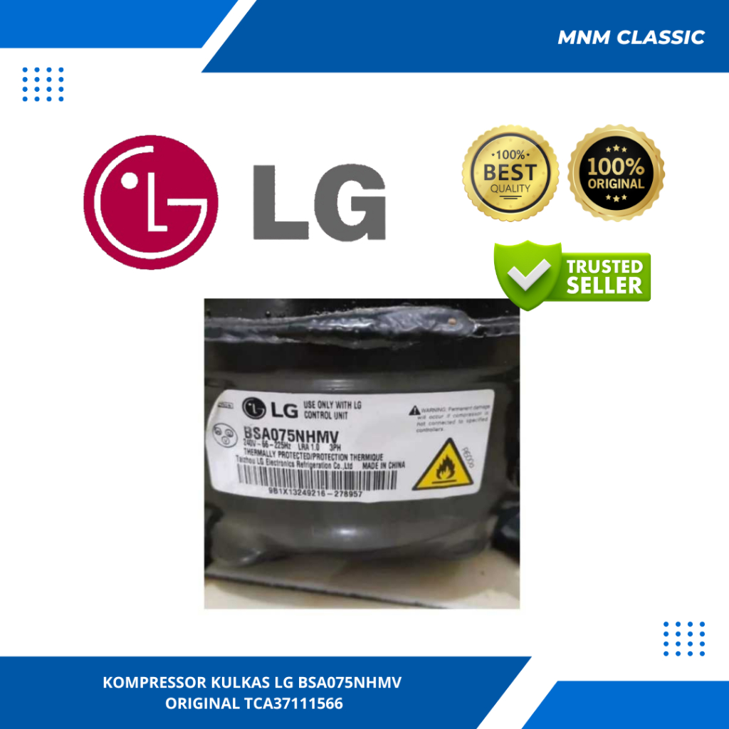 KOMPRESSOR KULKAS LG BSA075NHMV ORIGINAL TCA37111566