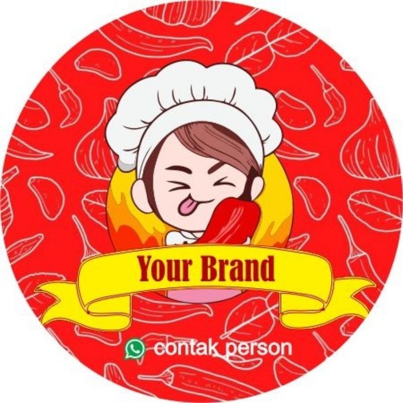 

Stiker Label Kemasan Snack Bulat Stiker Produk