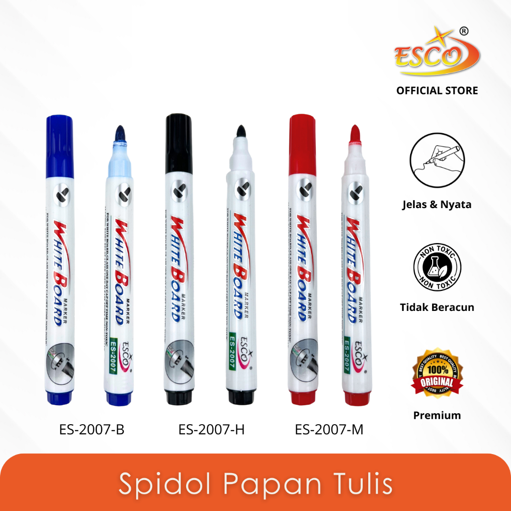 

Esco Spidol Papan Tulis Round Tip ES-2007