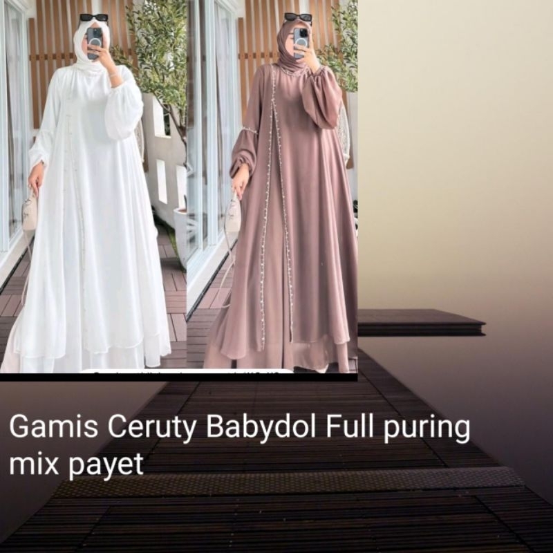 #Gamis# Mix Payet#Ceruty Babydoll.