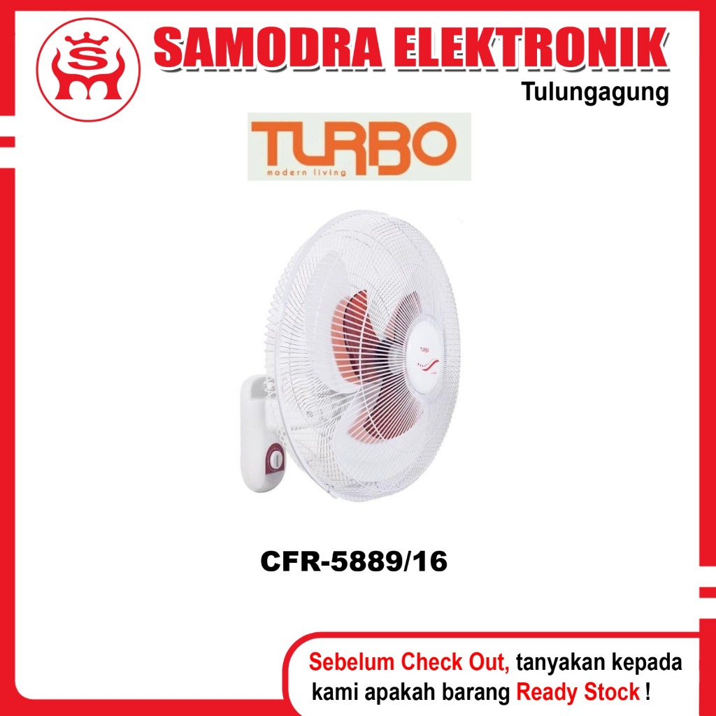 Kipas Angin TURBO CFR-5889/16 | Kipas Angin Dinding 16 Inch Turbo