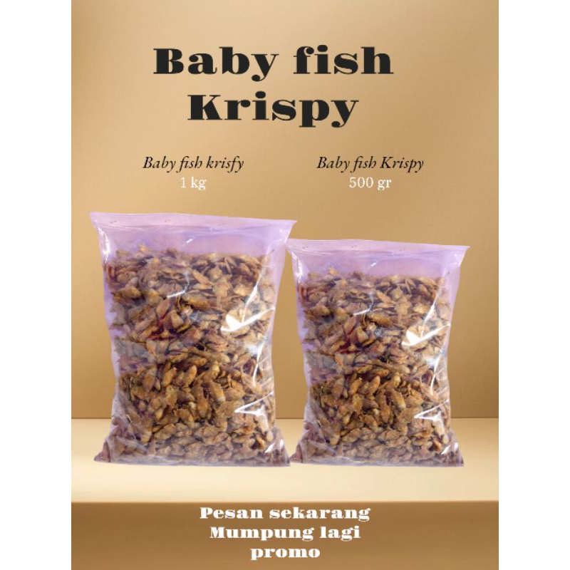 

baby fish Krispy pepetek gurih renyah 500gram makanan ringan dan cemilan gratis ongkir