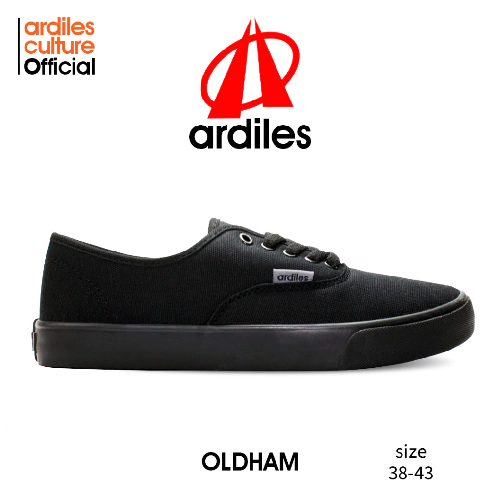 Exclusive Sepatu Pria Hitam Polos Sekolah Kerja Sepatu Pria Casual Ardiles Sepatu Sneakers Pria