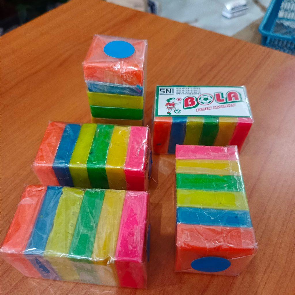 Lilin Mainan Malam Bola 6 warna BESAR SNI