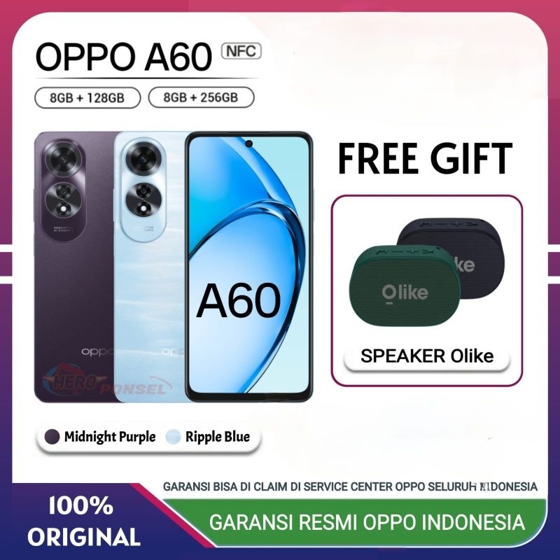 OPPO A60 RAM 8/128GB NFC | OPPO A 60 NFC RAM 8/256GB GARANSI RESMI OPPO INDONESIAer