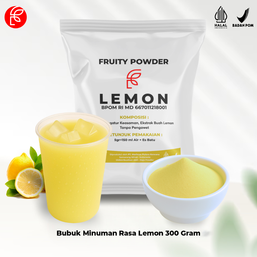 

Serbuk Minuman Varian Lemon Mix Gula | Bubuk Minuman 300 Gram | Bubuk Minuman Rasa Buah