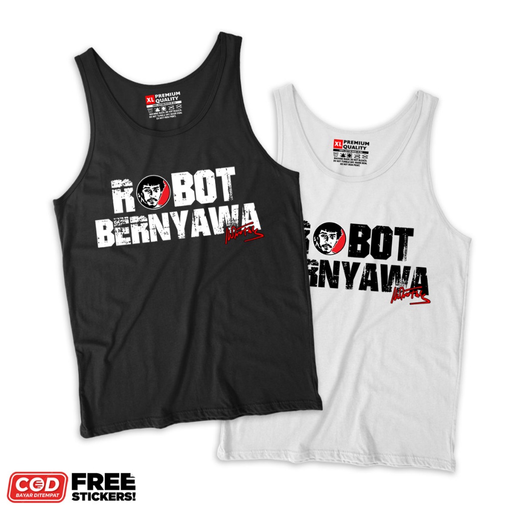 Kaos Lekbong Oblong Iwan fals Robot Bernyawa bahan Katun Combad 24s | Tshirt Oblong Lekbong Iwan fal