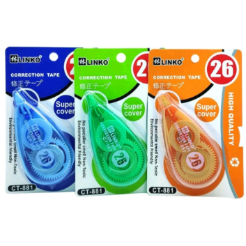 

Correction Tape / Tipex Kertas LINKO CT-881
