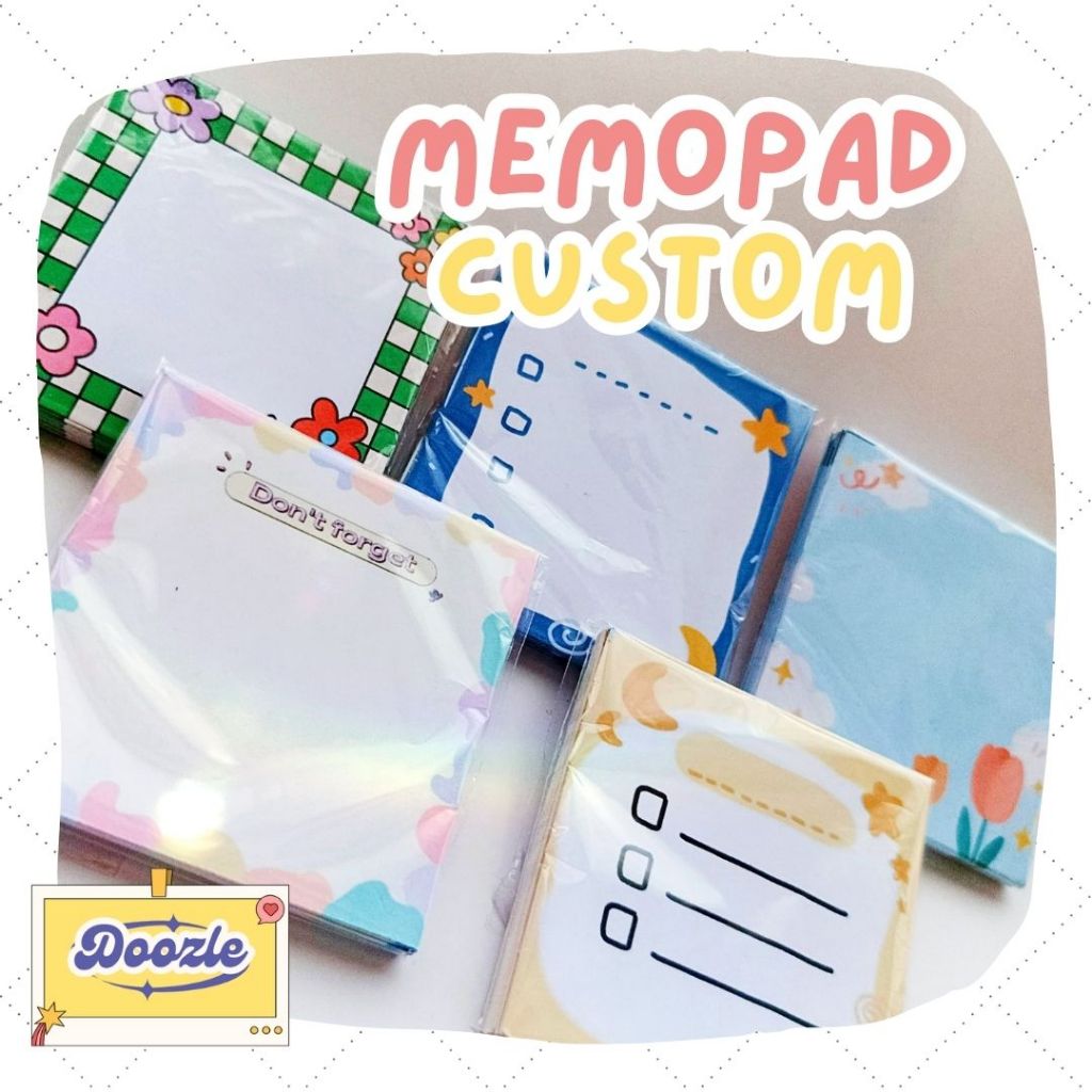 

Doozle|MemoPad 48 lembar custom wajah anime kpop pacar sahabat bebas