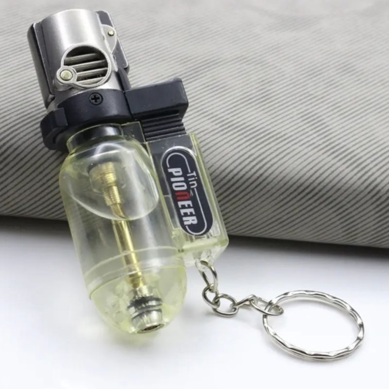 Korek Api Gantungan Kunci Transparan Korek Api Gas Torch Lighter