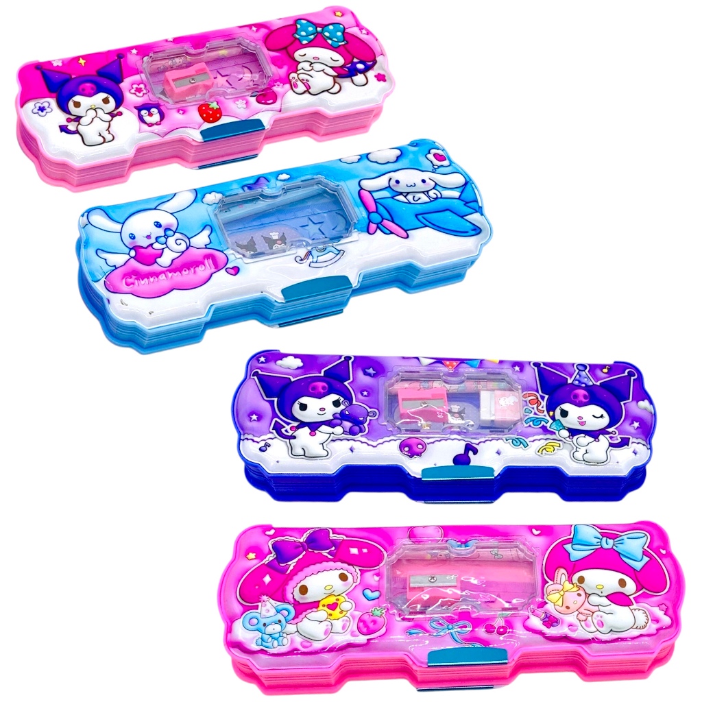 

TEMPAT PENSIL MAGNET JH-224-1 SANRIO + STUDY SET (22.7x8.2x3.3cm) / PENCIL CASE / KOTAK PENSIL KUROMI