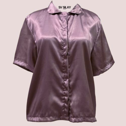Kemeja LA Out SV SILKY PREMIUM SATIN – WOMEN’S SHORT SLEEVE SHIRT Wanita Lengan Pendek SV Silky – Ba