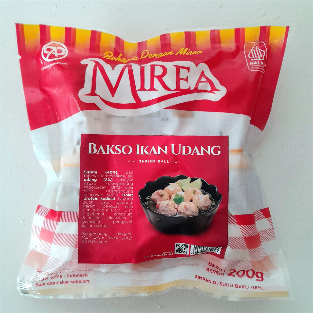 

MIREA0 Bakso Udang 200 Gram - Bakso Ikan Rasa Udang