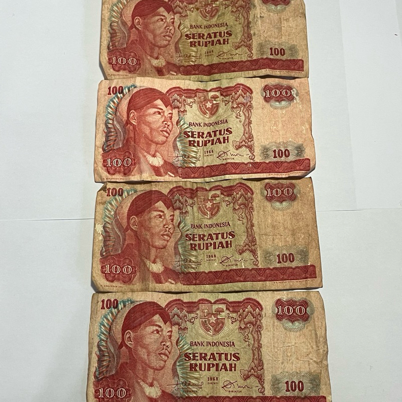 Koleksi Uang Kuno 100 Rupiah Tahun 1968