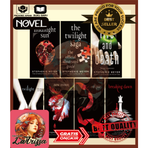 <ENGLISH> TK. PAKET 7 TWILIGHT SAGA : TWILIGHT, NEW MOON, BREAKING DAWN, MIDNIGHT SUN, ECLIPSE