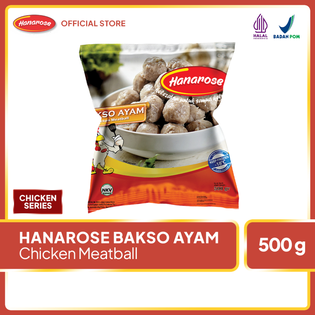 

Hanarose Bakso Ayam Frozen 500 Gr