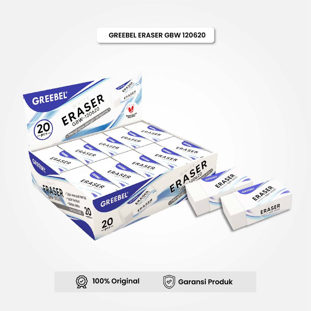 

GREEBEL Eraser Stip Hapusan GBW-120620 L (PCS) Penghapus Pensil
