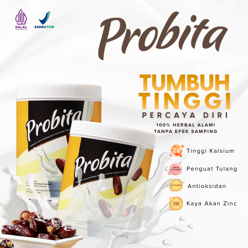 

PROBITA - Susu Kambing Etawa Rasa Ekstrak Kurma Sachet Penambah Tinggi Badan - BPOM Halal