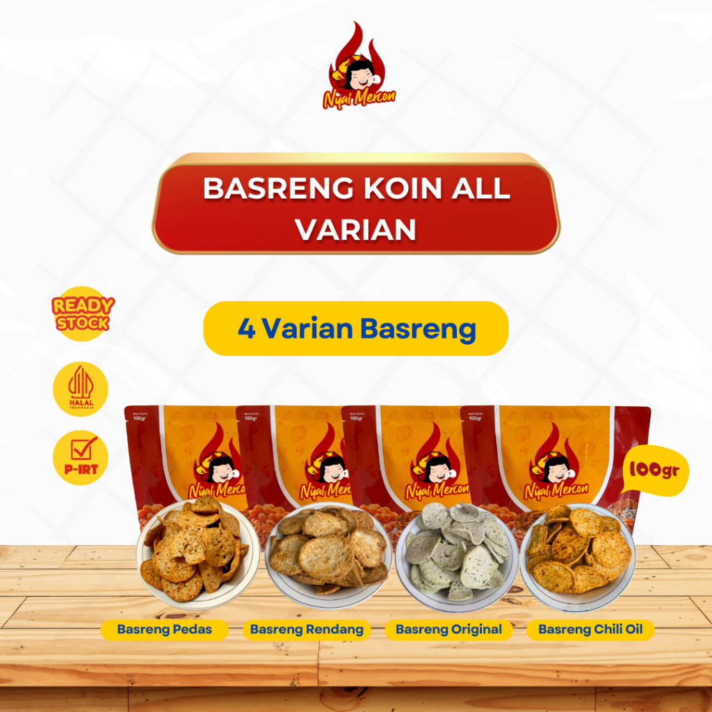 

BASRENG KOIN ALL VARIAN (4 RASA) 100gram