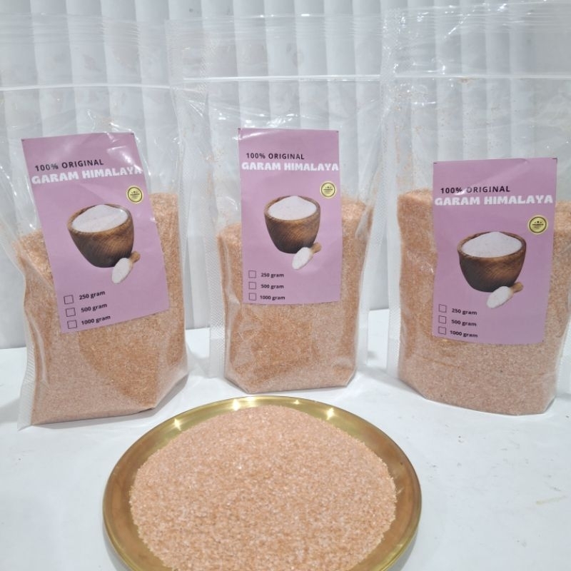 

GARAM HIMALAYA GARAM PINK GRAM HIMSALT KEMASAN ORIGINAL 500 GRAM