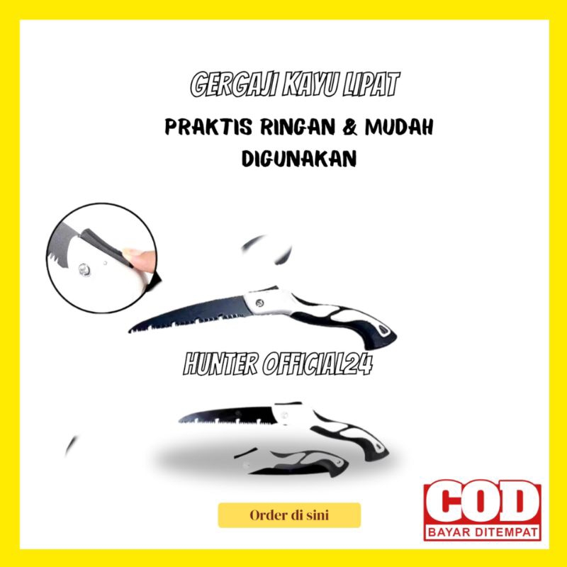 GERGAJI LIPAT PORTABLE GERGAJI TANGAN MINI FOLDING WOOD HANDSAW GERGAJI KAYU LIPAT MINI PANJANG SUPE
