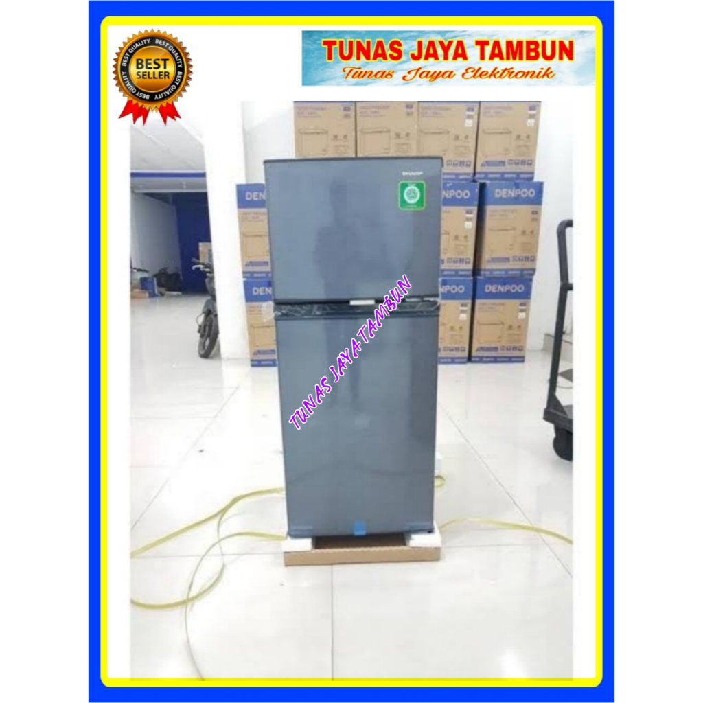KULKAS SHARP SJ 195 MN-HS / KULKAS SHARP 2 PINTU  / SHARP 2 PINTU 172 LITER SJ 195 MNHS