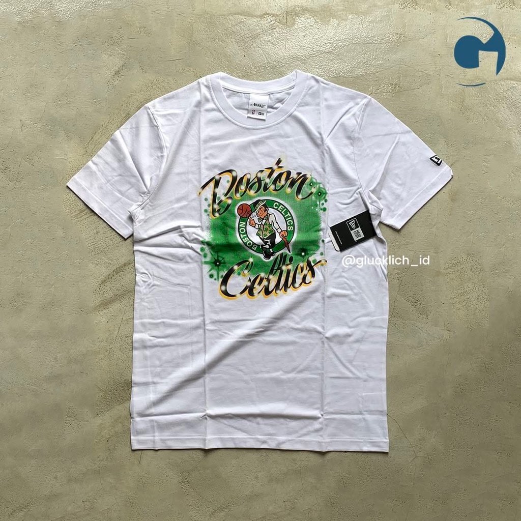 Awake NY, X New Era Boston Celtics Tee in White