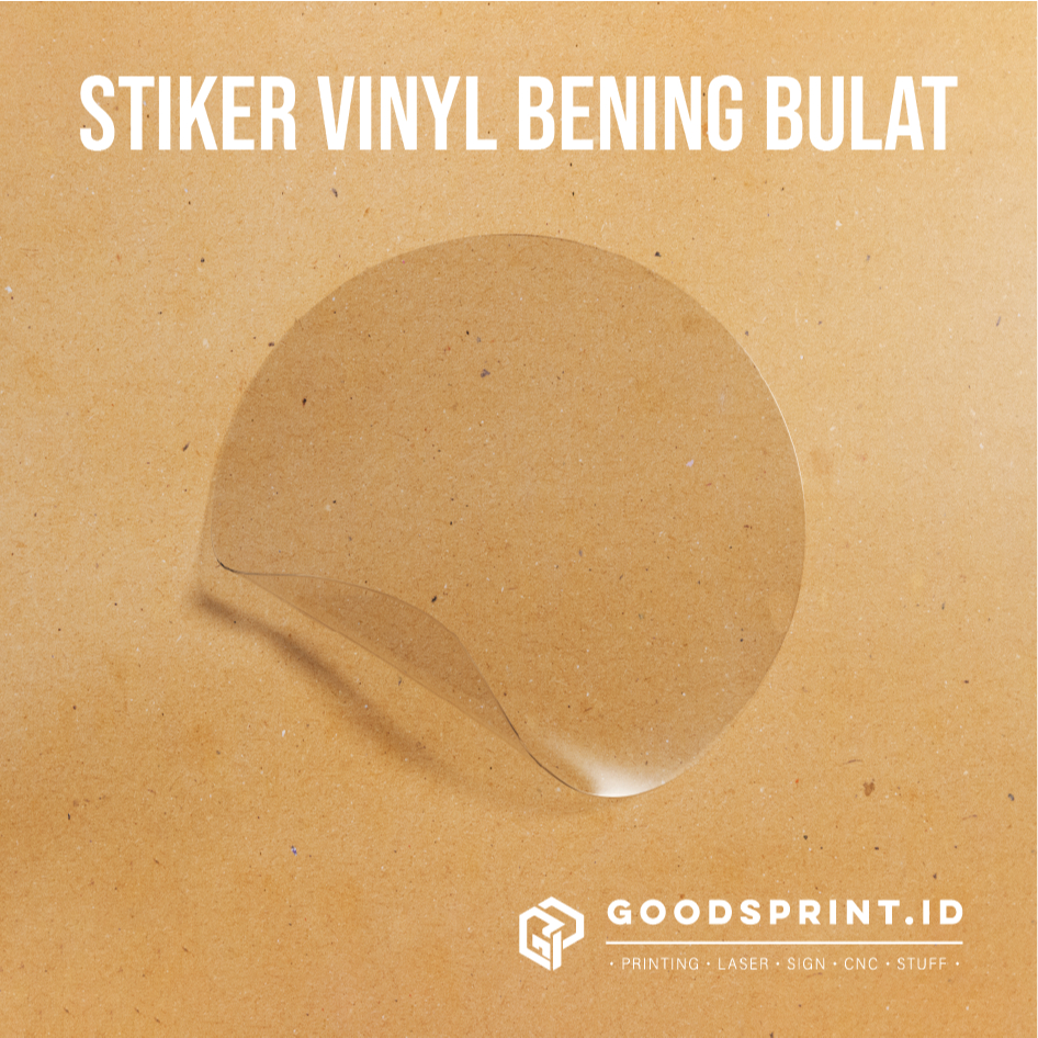 

STICKER VINYL TRANSPARAN BULAT/ SEGEL AMPLOP / BULAT BENING/ SEGEL KEMASAN