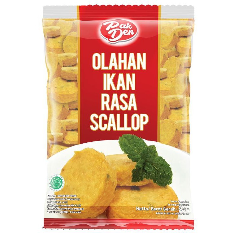 

PAK DEN Scallop 500 Gram - Olahan Ikan