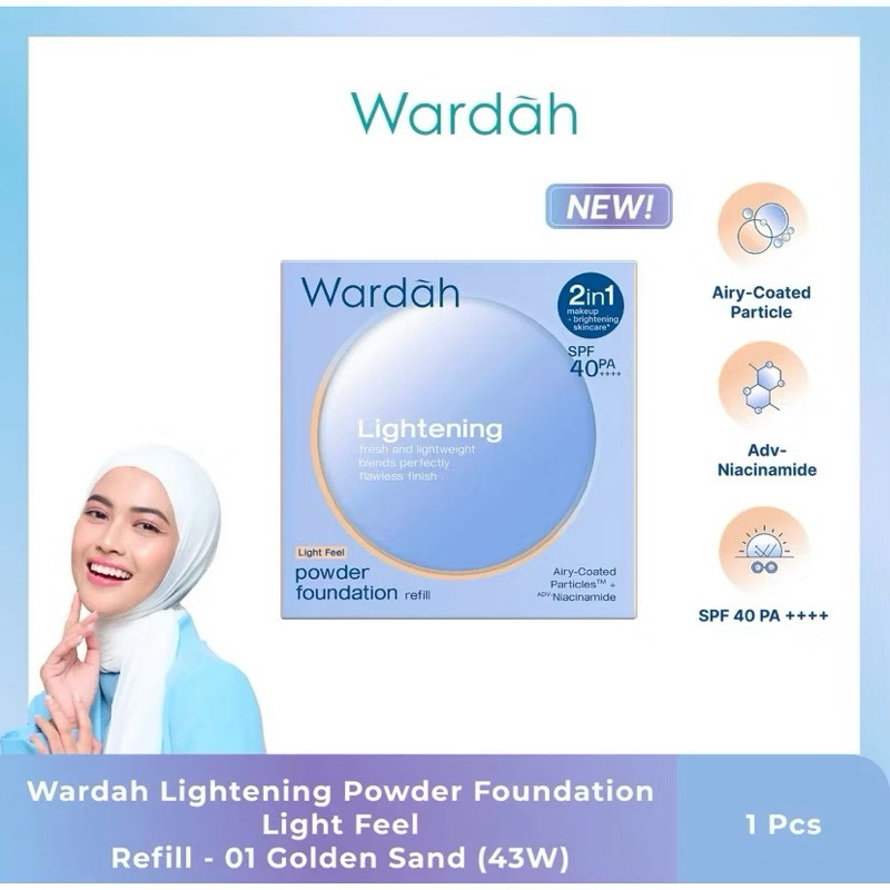 Wardah powder foundation refill
