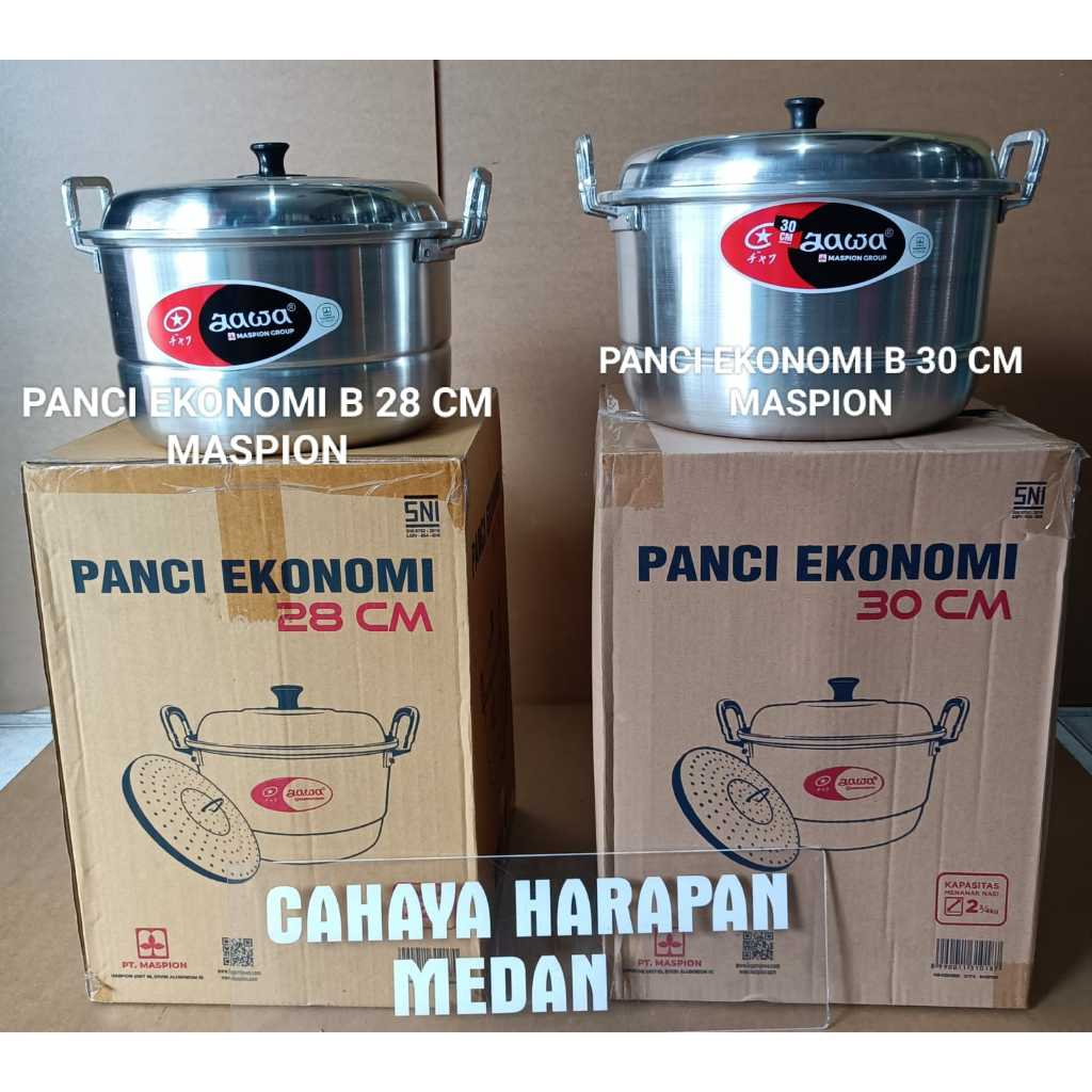 PANCI EKONOMI/ KUKUSAN 28 CM DAN PANCI EKONOMI/ KUKUSAN 30 CM MASPION