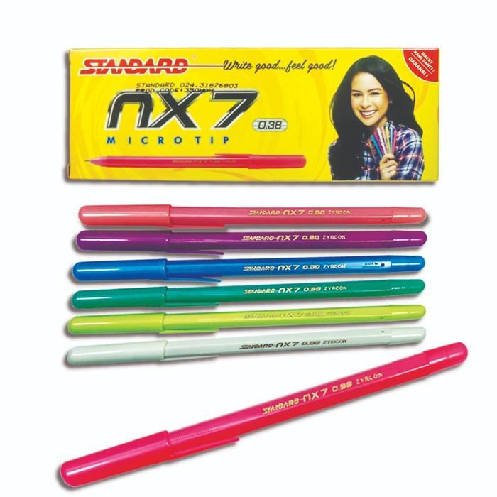 

TBMO Standard Pen NX7 Microtip 0.38 Ballpoint Pena Bolpen Standard / Per Lusin 12Pcs