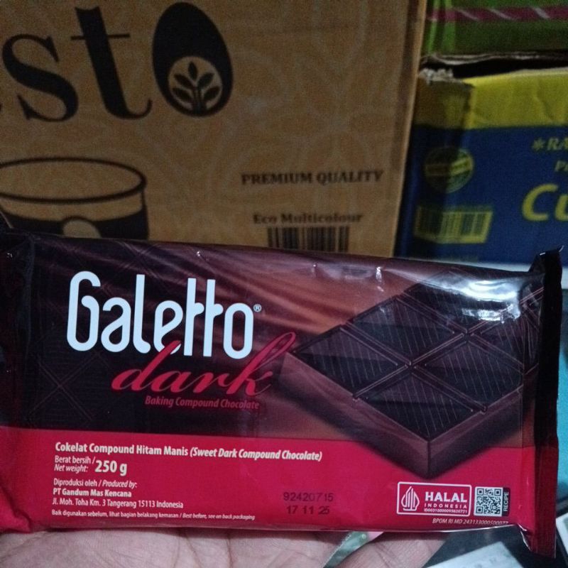 

Galetto dark Chocolate coklat galeto