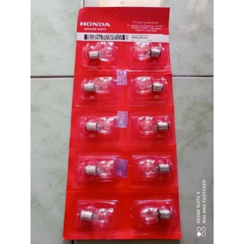 Dop Bohlam Lampu Belakang Stop AHM Honda grand Supra Beat Revo DLL