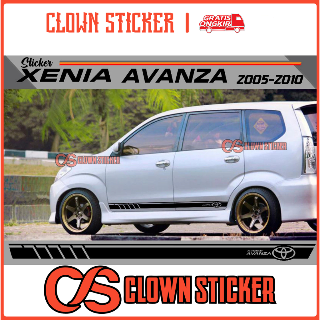 Clown Sticker avanza xenia lama List body mobil avanza xenia lama