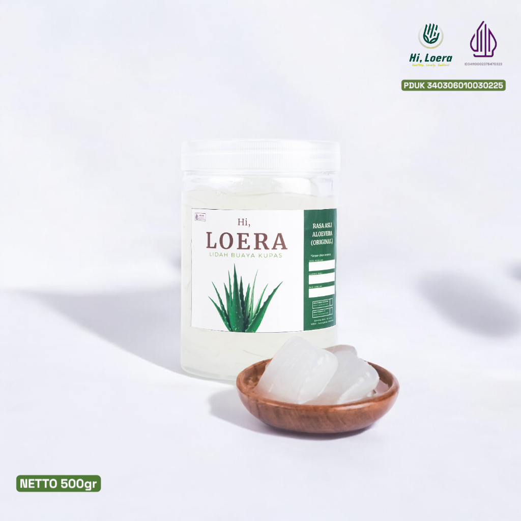 

Nata de Aloevera Aloe Vera Lidah Buaya Kupas Tanpa Pengawet serta Pemanis Herbal Alami Atasi Masalah Asam Lambung Maag GERD Susah BAB Sembelit Ambeien 500 gram Kemasan Toples