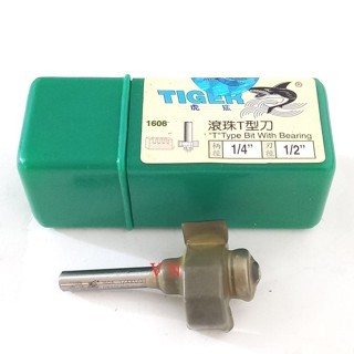 Mata Router T Sloting Bit 12 mm ( 1/4 x 1/2 )/ Profil Router Bit Tiger