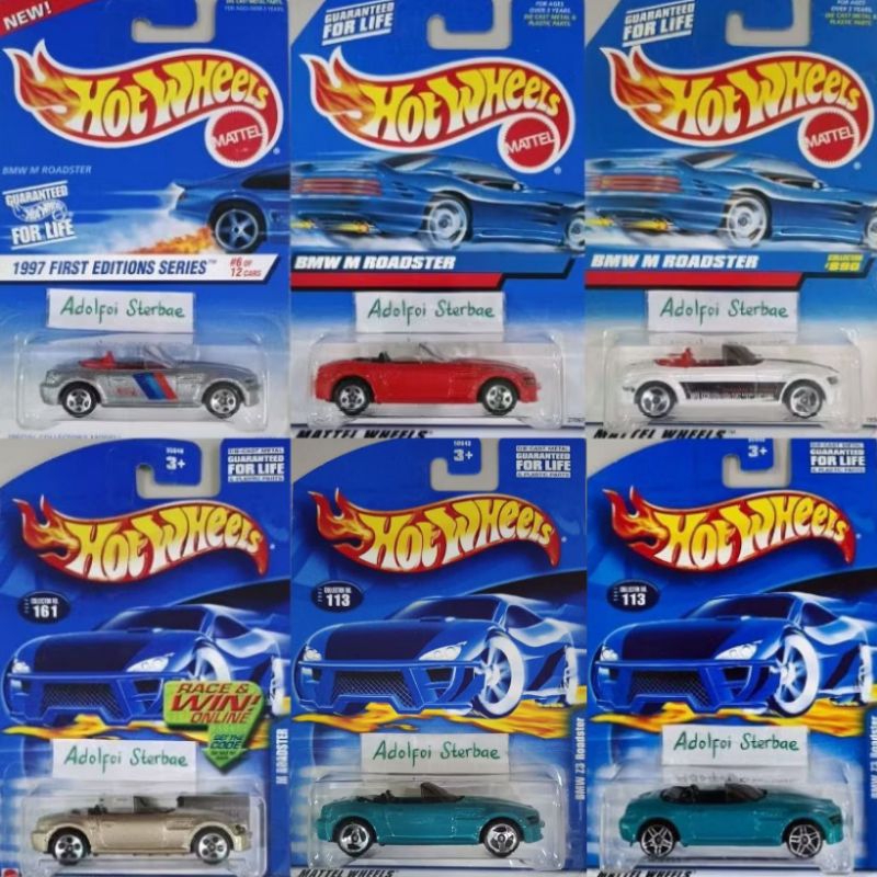 hotwheels hot wheels bmw z3 roadster bmw m roadster 1997 first editions series