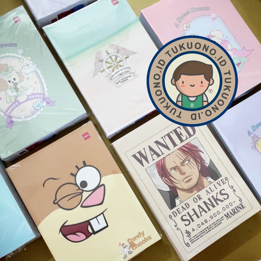 

(1PACK) DELI BUKU TULIS BOXY 42 LEMBAR ISI 10BUKU UKURAN BOXY