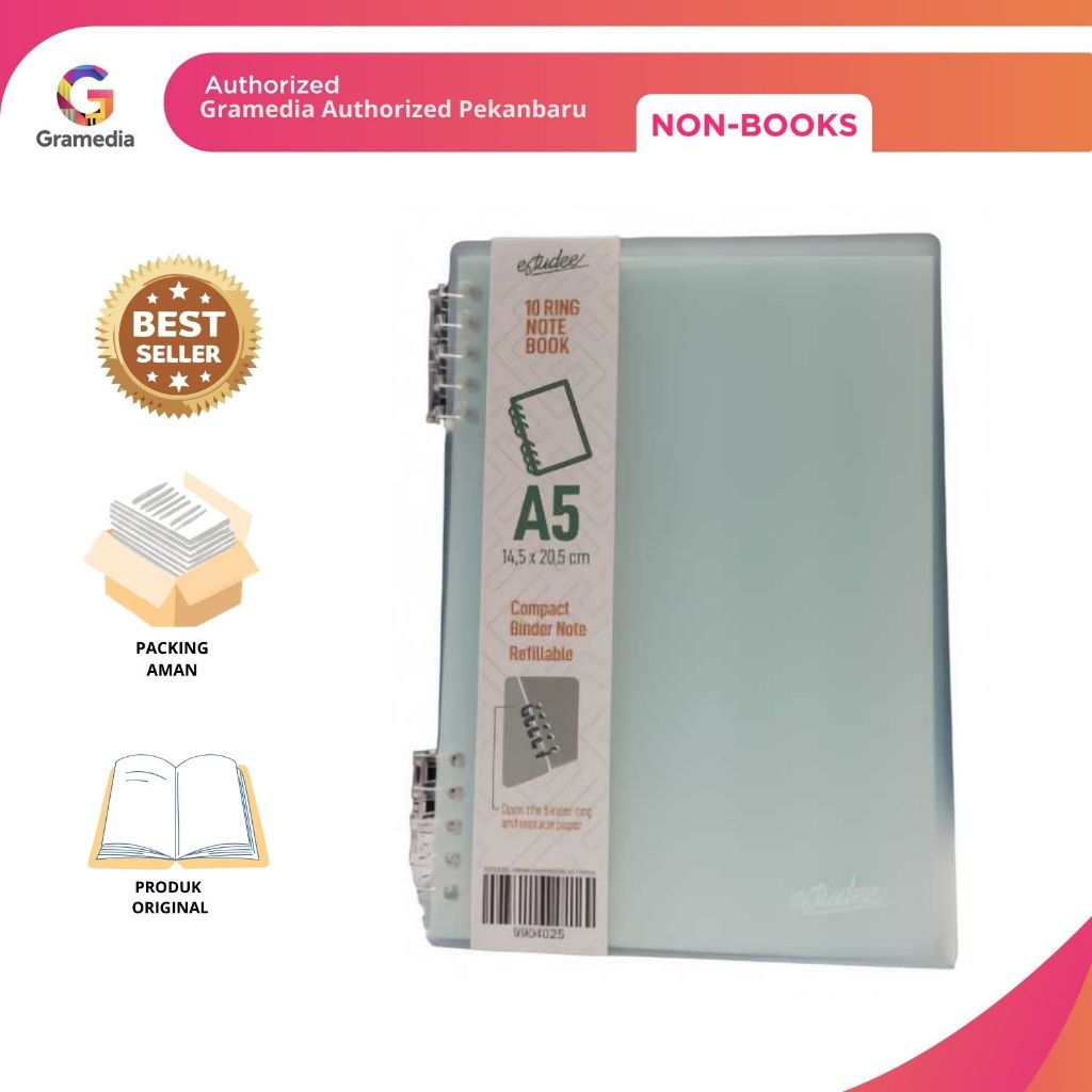 

Gramedia Pekanbaru - ESTUDEE 10RING NOTEBOOK A5 TOSCA