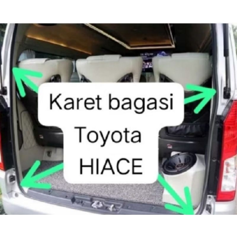 karet balon body pintu mobil toyota hiace full set semua tahun