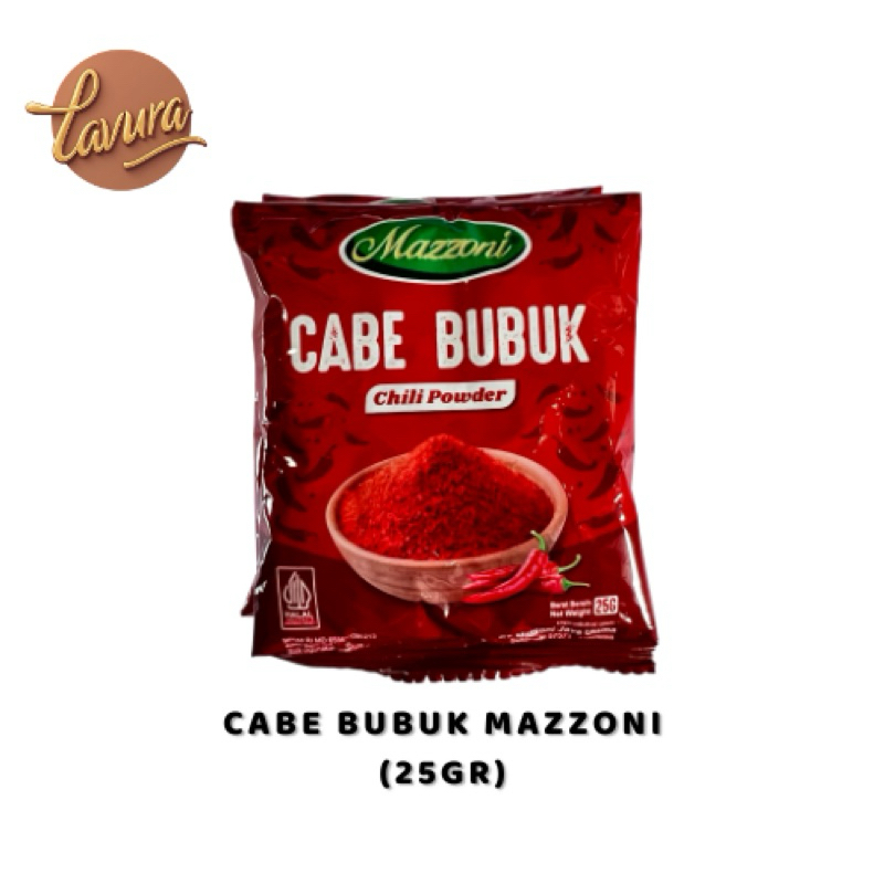 

Mazoni Cabai Bubuk Merah - Kemasan 25 gram | Bubuk Cabai Kering | Cabai Bubuk Murni