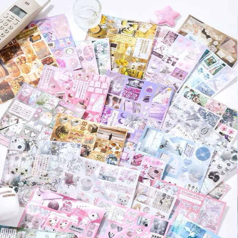 

{1 lembar }sticker Japanese Dream Core Series Sticker Japanese Ancient Element Sticker