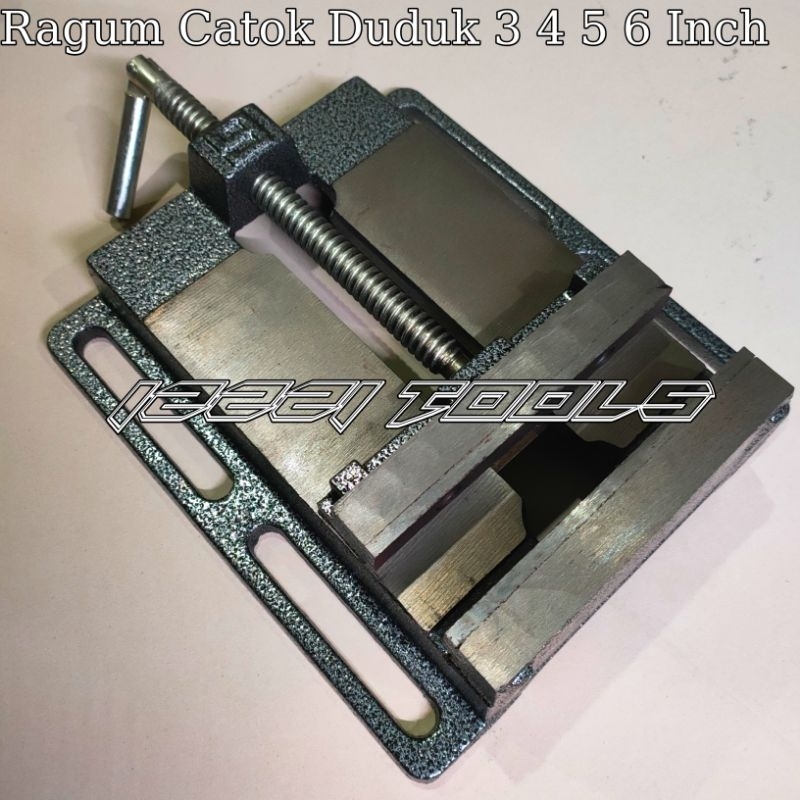 Ragum Catok Jepitan Dudukan Bor 3 4 5 6 Inch Ragum Meja Ceper Tanggem Duduk