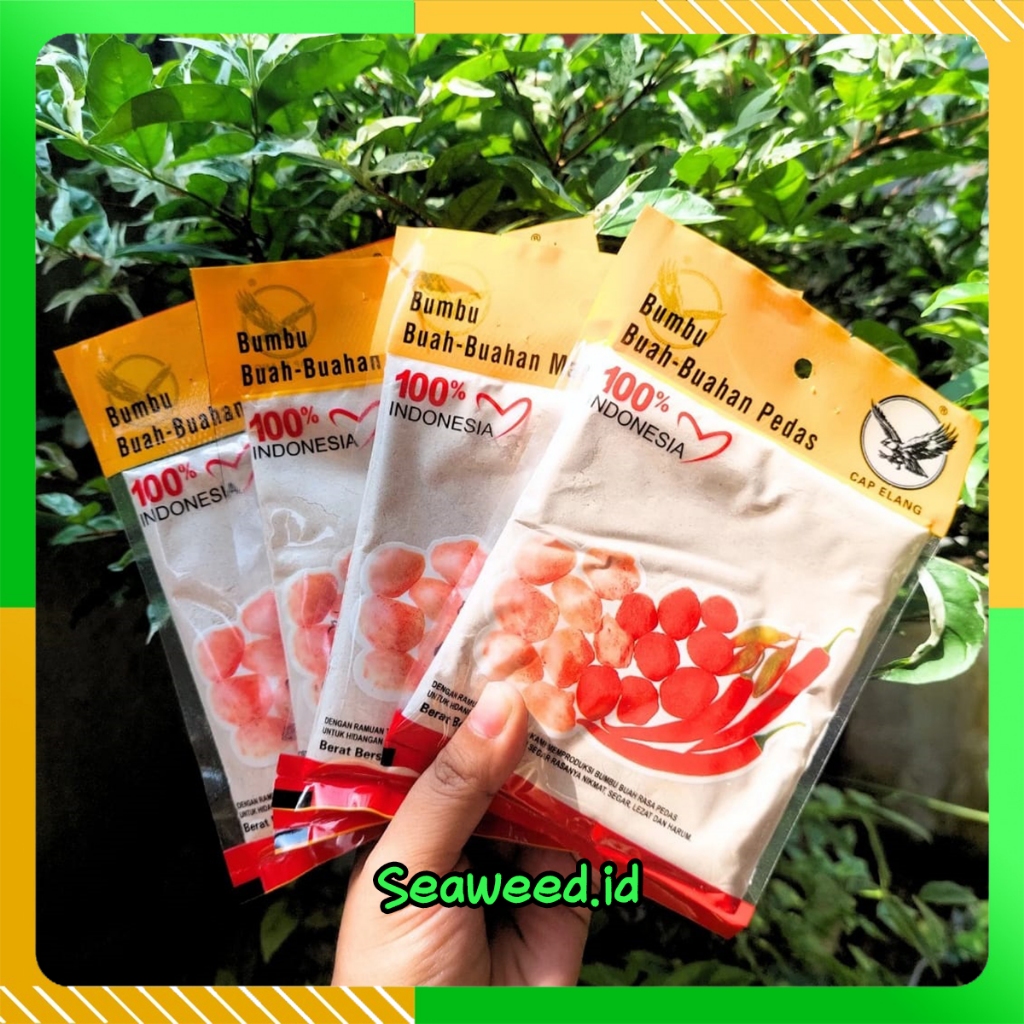

Cap Elang Garam Rujak / Garam Penyedap Buah /Bumbu Buah Pedas Manis Cap Elang / pedas / 100 Gram