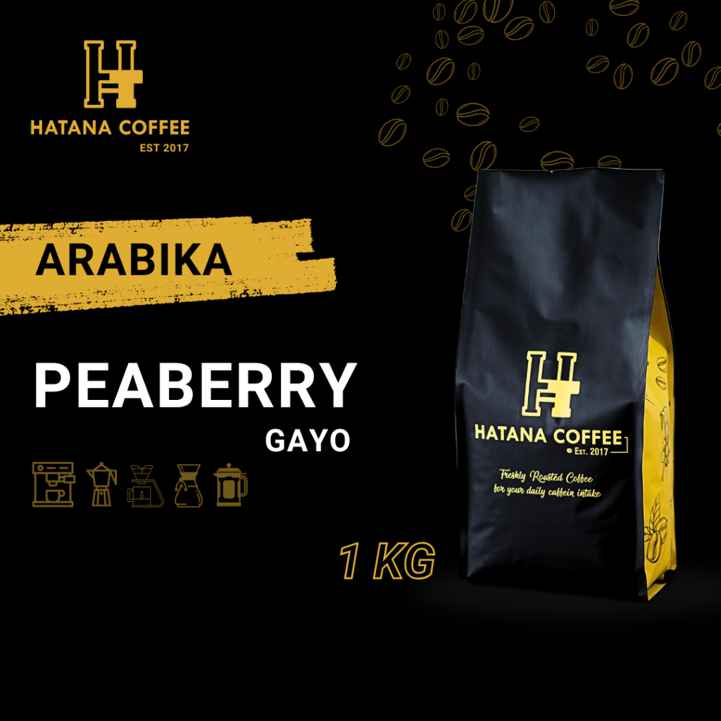 

Kopi Arabika Peaberry Gayo 1 KG | Hatana Coffee